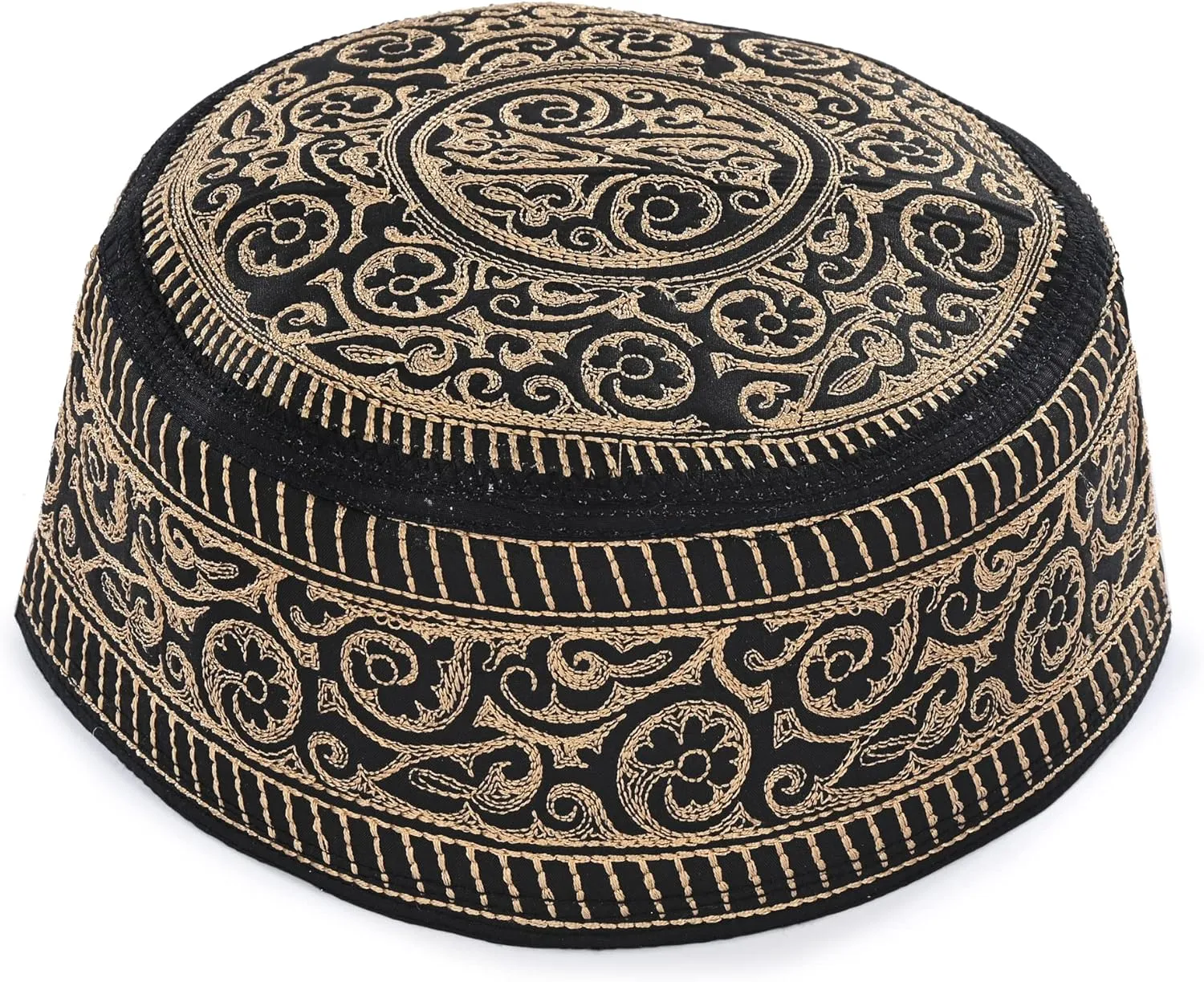 Kufi Men's Unisex Skull Cap Women's Designer Solid Hat with Hand Embroidery Kufi Caps Knitted Beanie Summer Headwear
