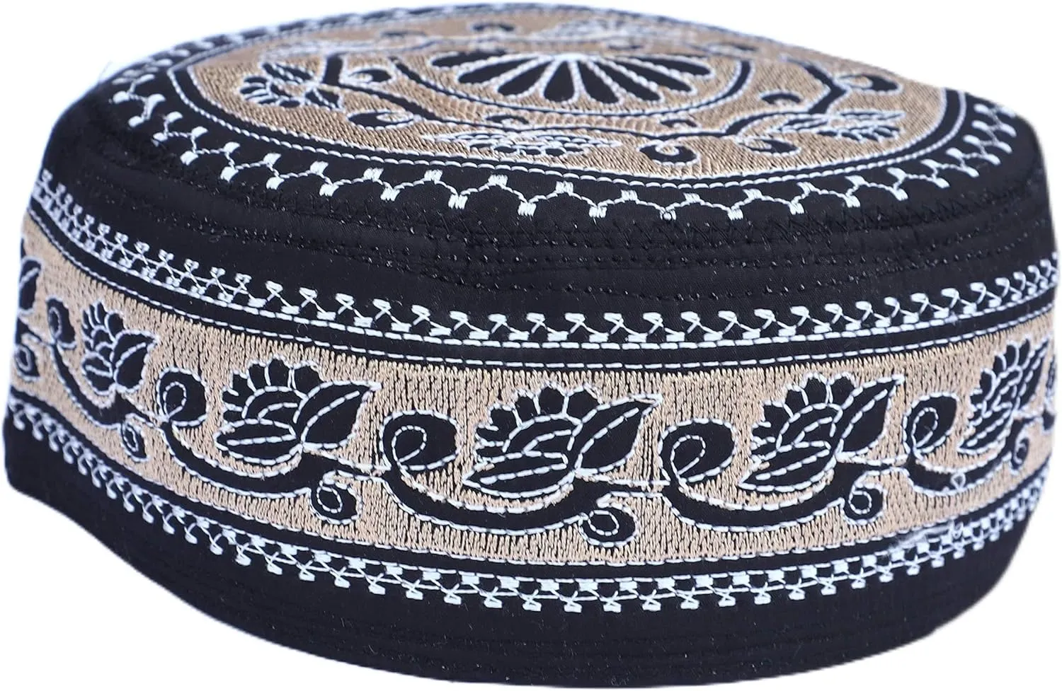 Kufi Men's Unisex Skull Cap Women's Designer Solid Hat with Hand Embroidery Kufi Caps Knitted Beanie Summer Headwear