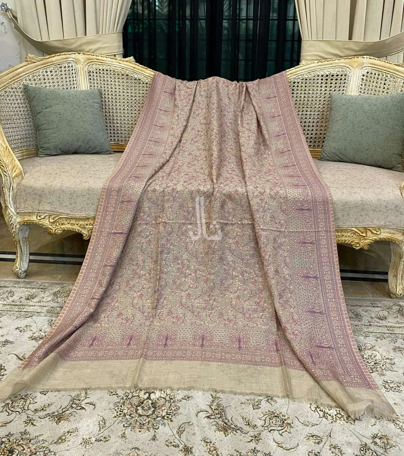 Kundan Weaved Kaani Jaal - Shawl