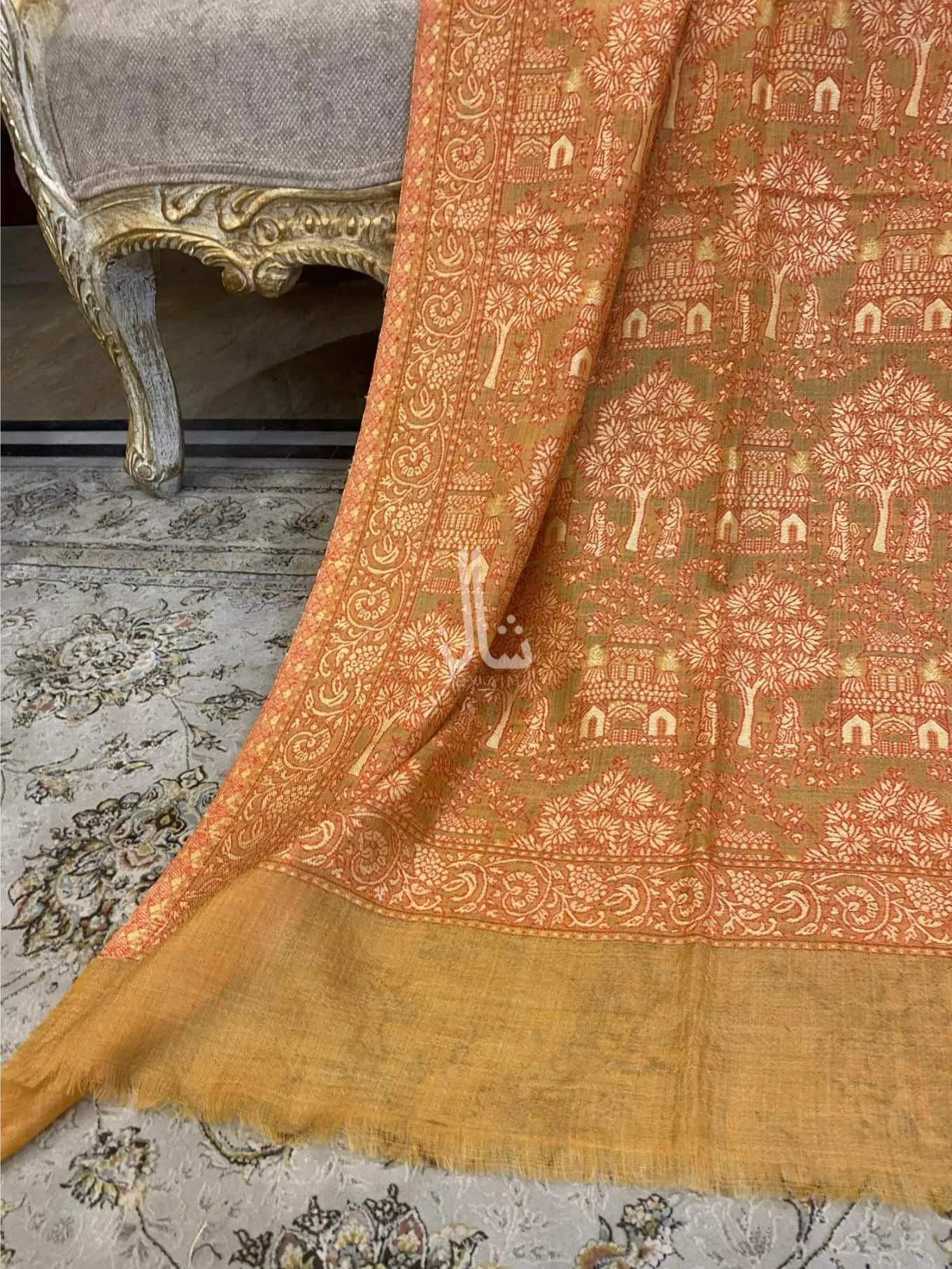 Kundan Weaved Kaani Jaal - Shawl
