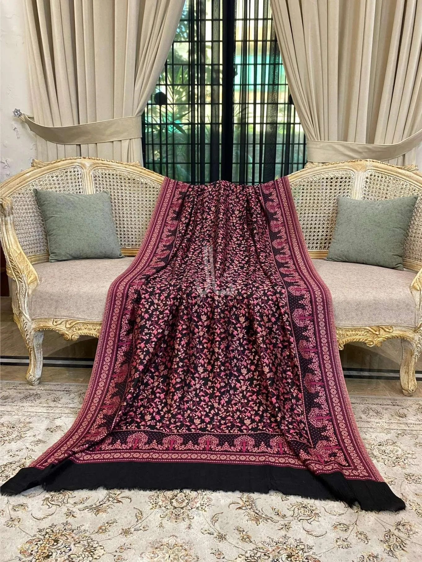 Kundan Weaved Kaani Jaal - Shawl