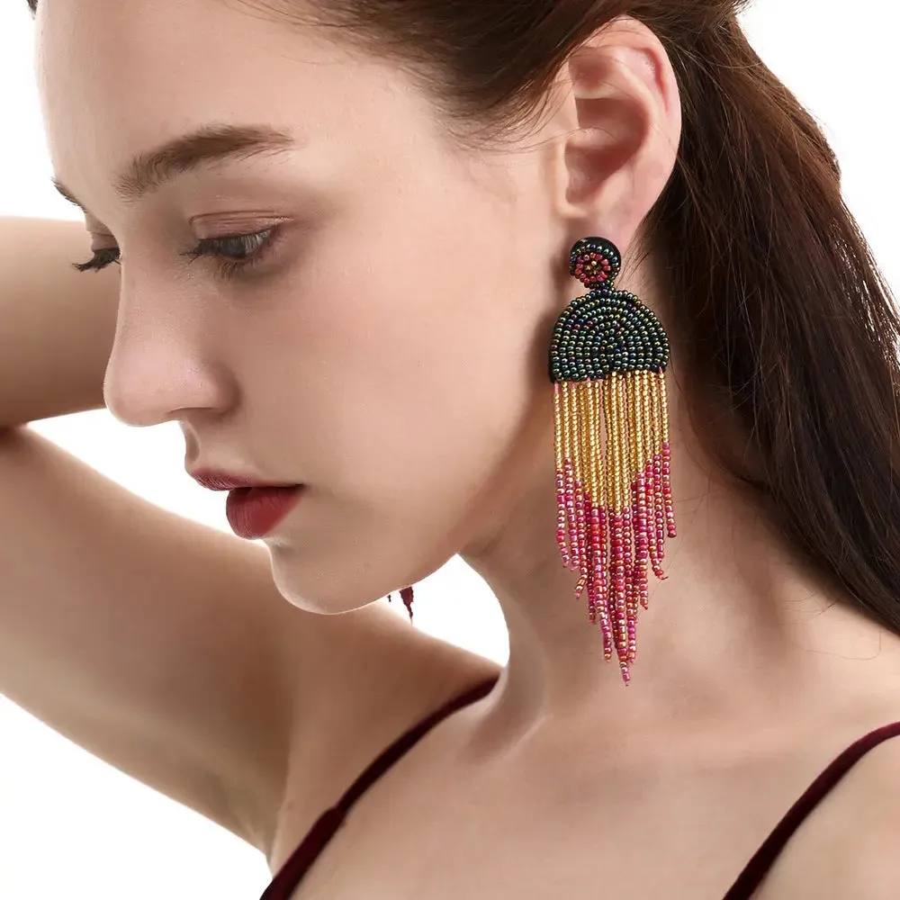 Long Tassel Earrings