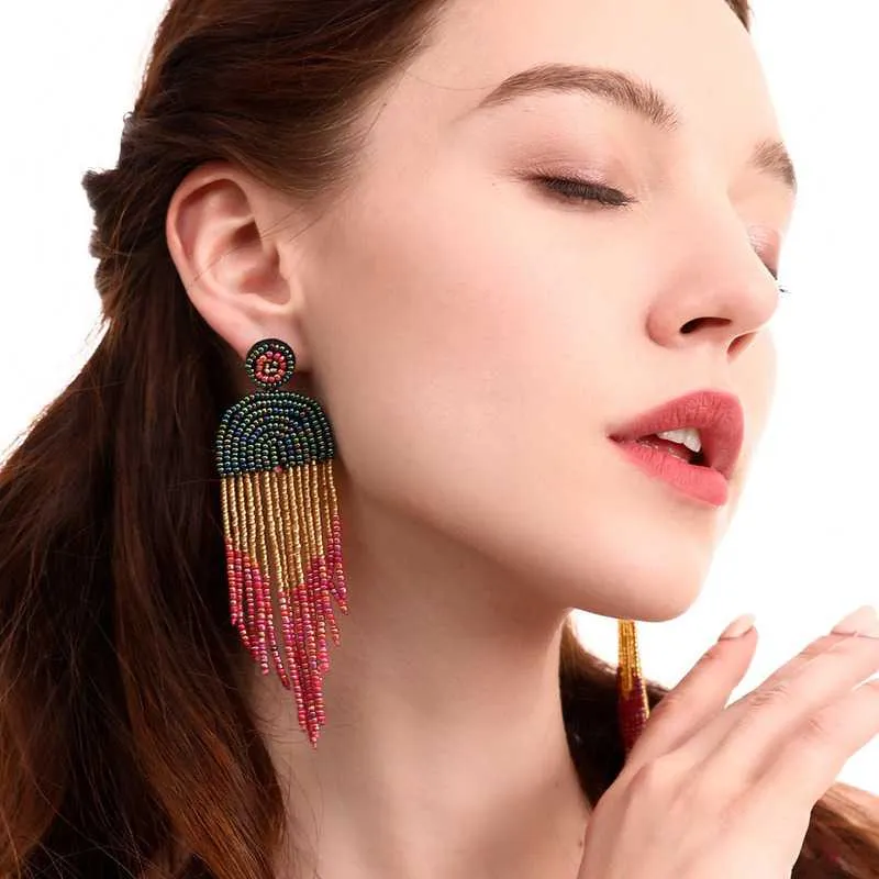 Long Tassel Earrings