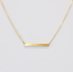 Matt Bar Necklace