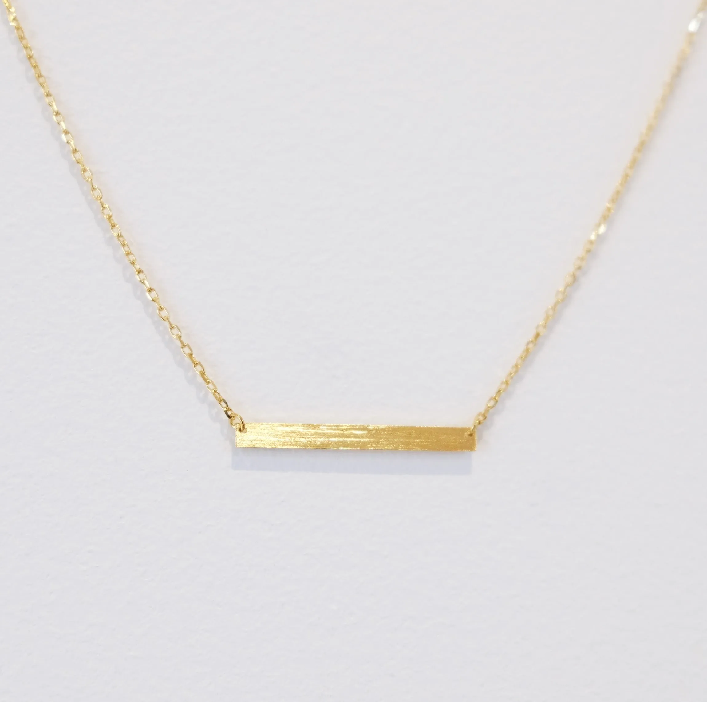Matt Bar Necklace