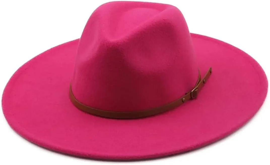Men Women Color Hat Top Concave-Convex Water Drop Male Female Felt Cap