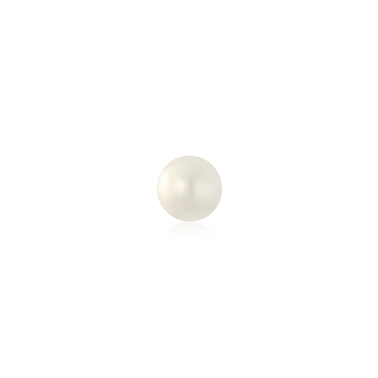 Minimalist 4MM Pearl 14K Gold Cartilage Ear Stud Earring June Birthstone