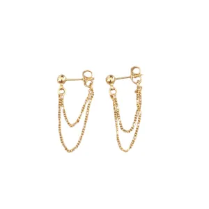 Minimalist Gold Chain Earrings