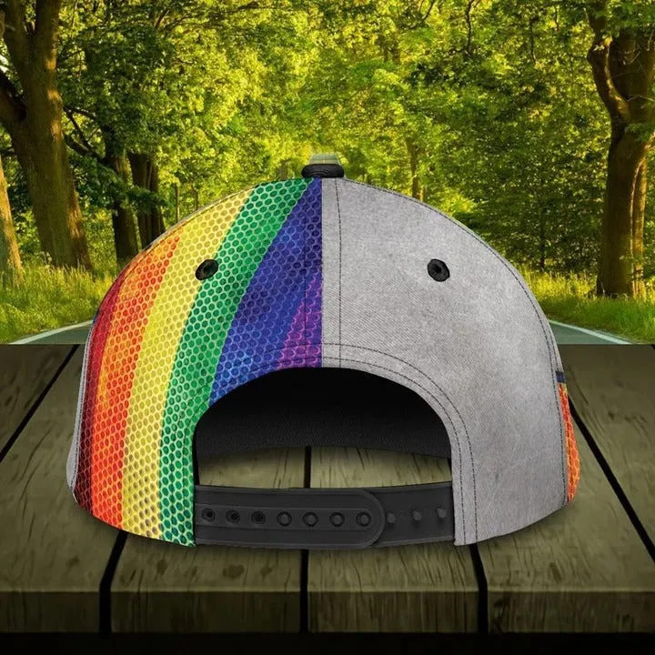 Personalized LGBT All Over Printing Baseball Cap Hat Together We Rise, Lesbian Gift, Pride Cap