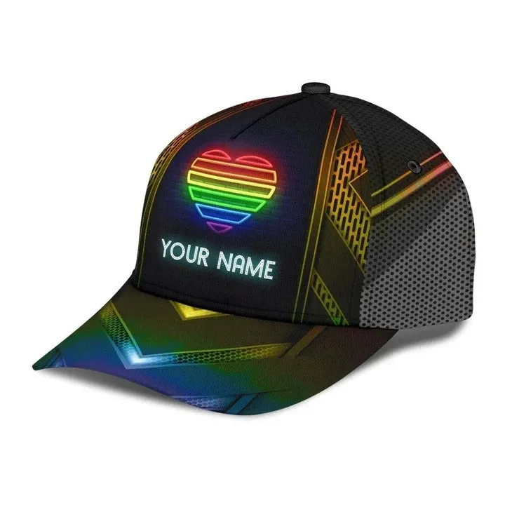 Personalized LGBT All Over Printing Baseball Cap Hat Together We Rise, Lesbian Gift, Pride Cap