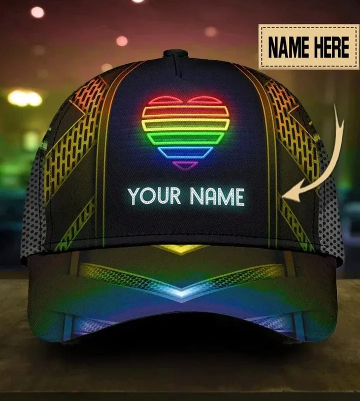 Personalized LGBT All Over Printing Baseball Cap Hat Together We Rise, Lesbian Gift, Pride Cap