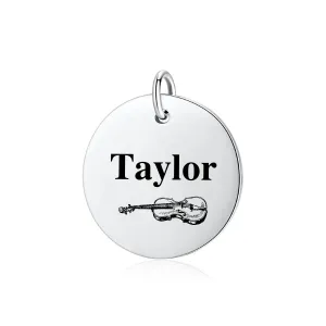 Personalized Violin Charm