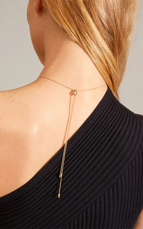 Pilgrim CHANTAL recycled pendant necklace, gold