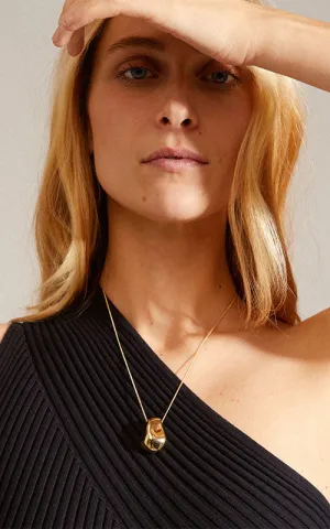Pilgrim CHANTAL recycled pendant necklace, gold