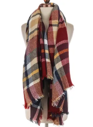Plaid Pattern Scarf