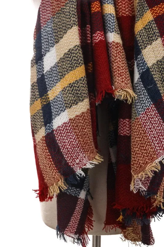 Plaid Pattern Scarf