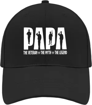 Pops The Man The Myth The Legend Hats Outdoor Cap for Women