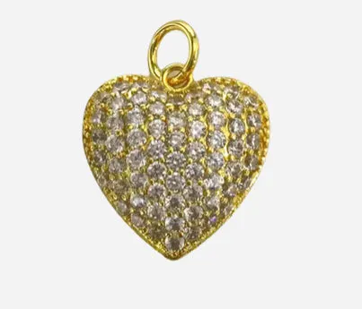 Puff Heart Charm