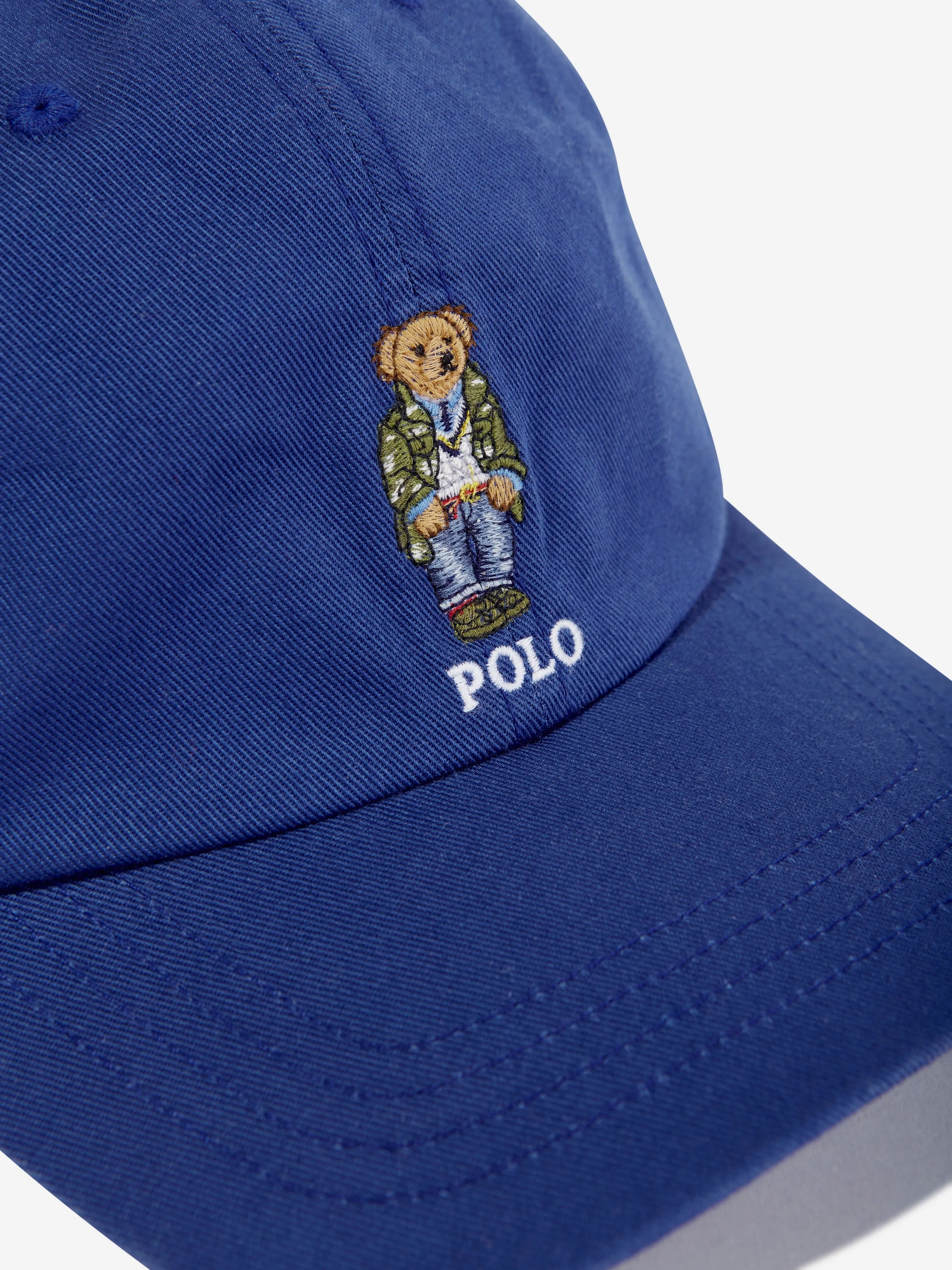 Ralph Lauren Boys Bear Cap in Blue