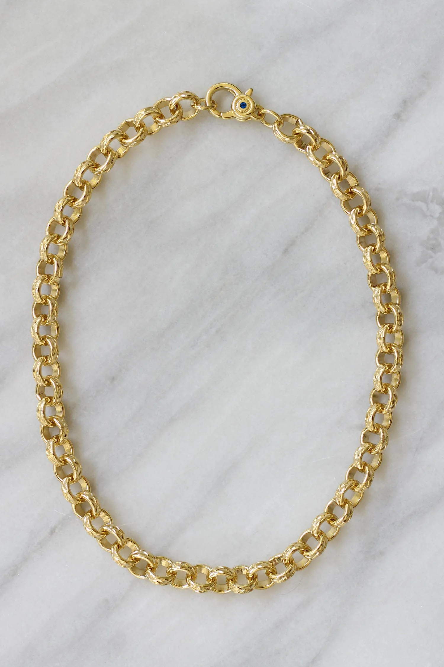 Saige Necklace - Blue Sapphire