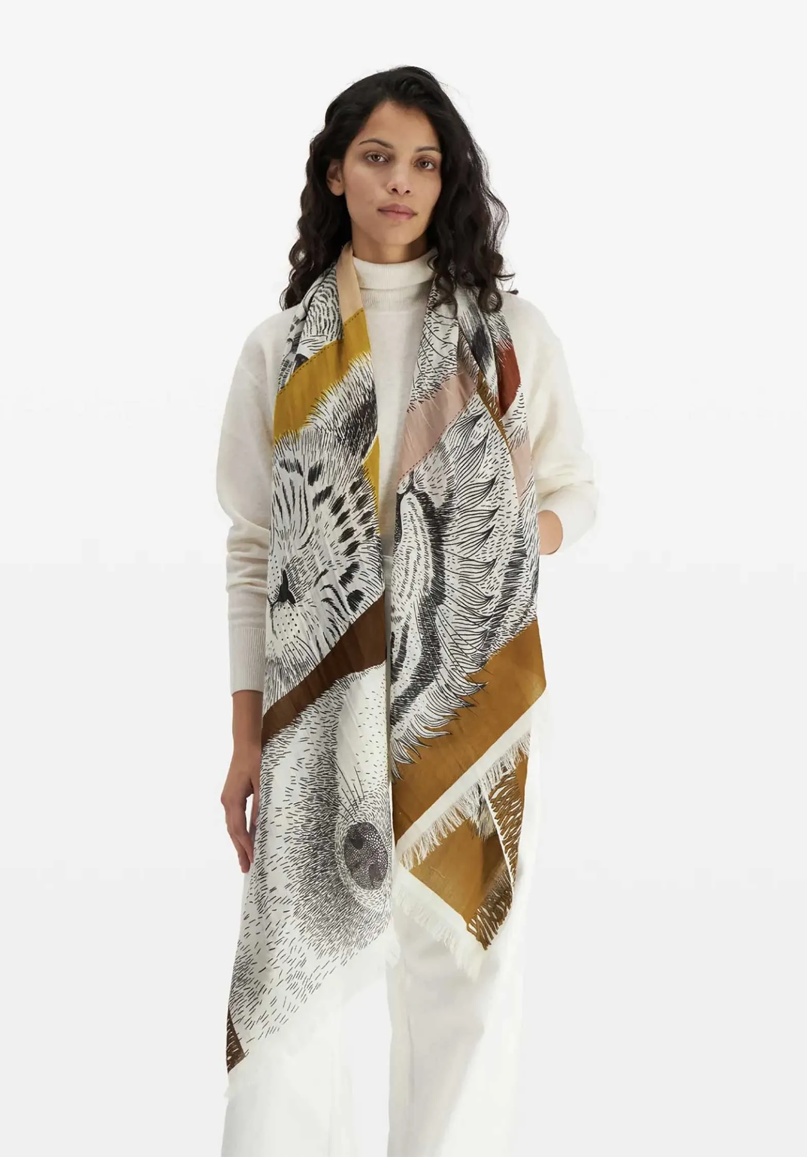 Scarf Et18fr02 Natural