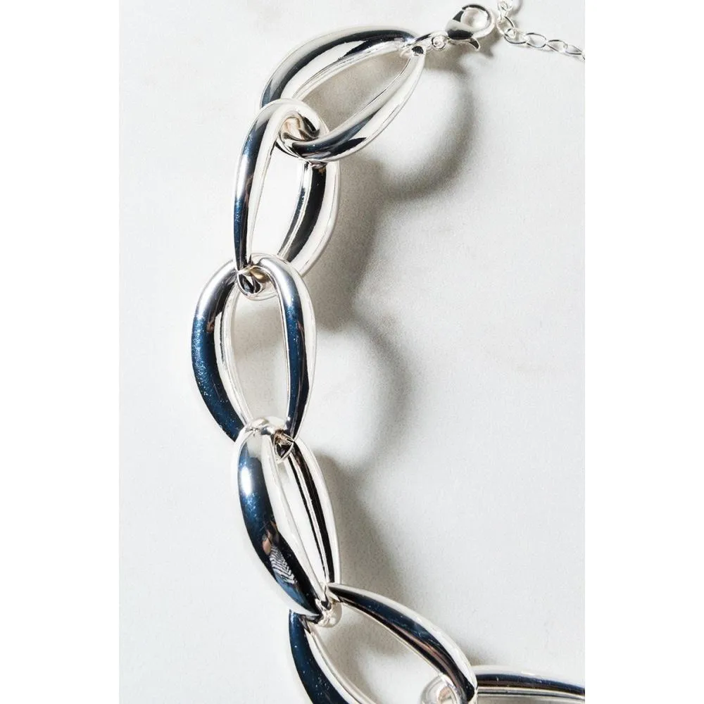 Silver Chunky Link Choker