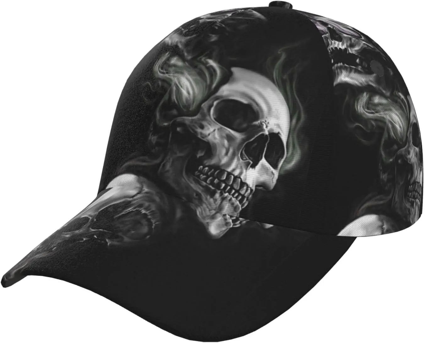 Skull Baseball Cap Adjustable Snapback Cap Men Sun Hat Cool Baseball Hats Halloween Cap for Outdoor