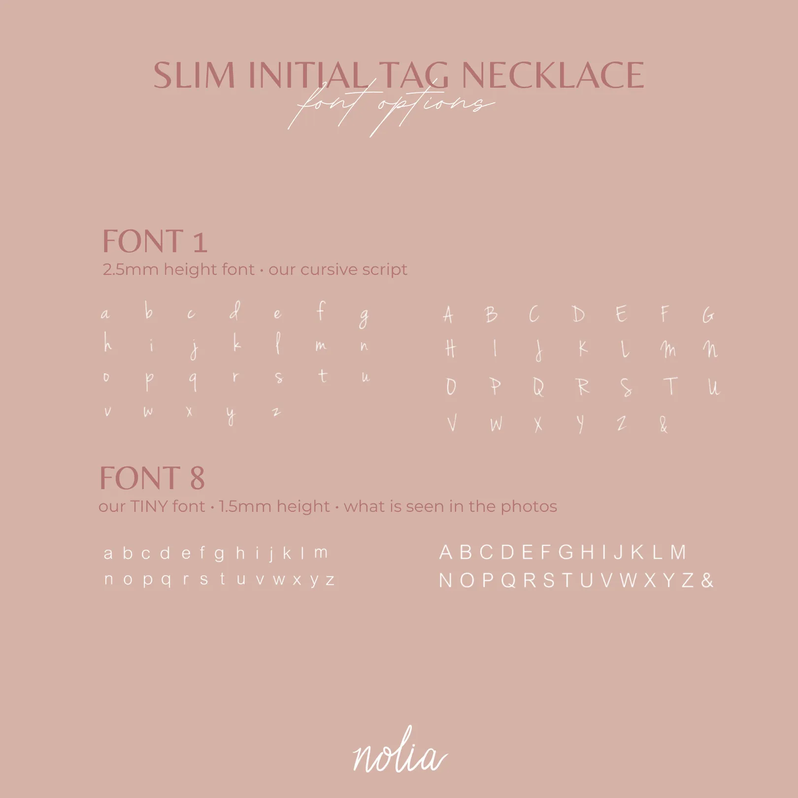 Slim Initial Tag Necklace
