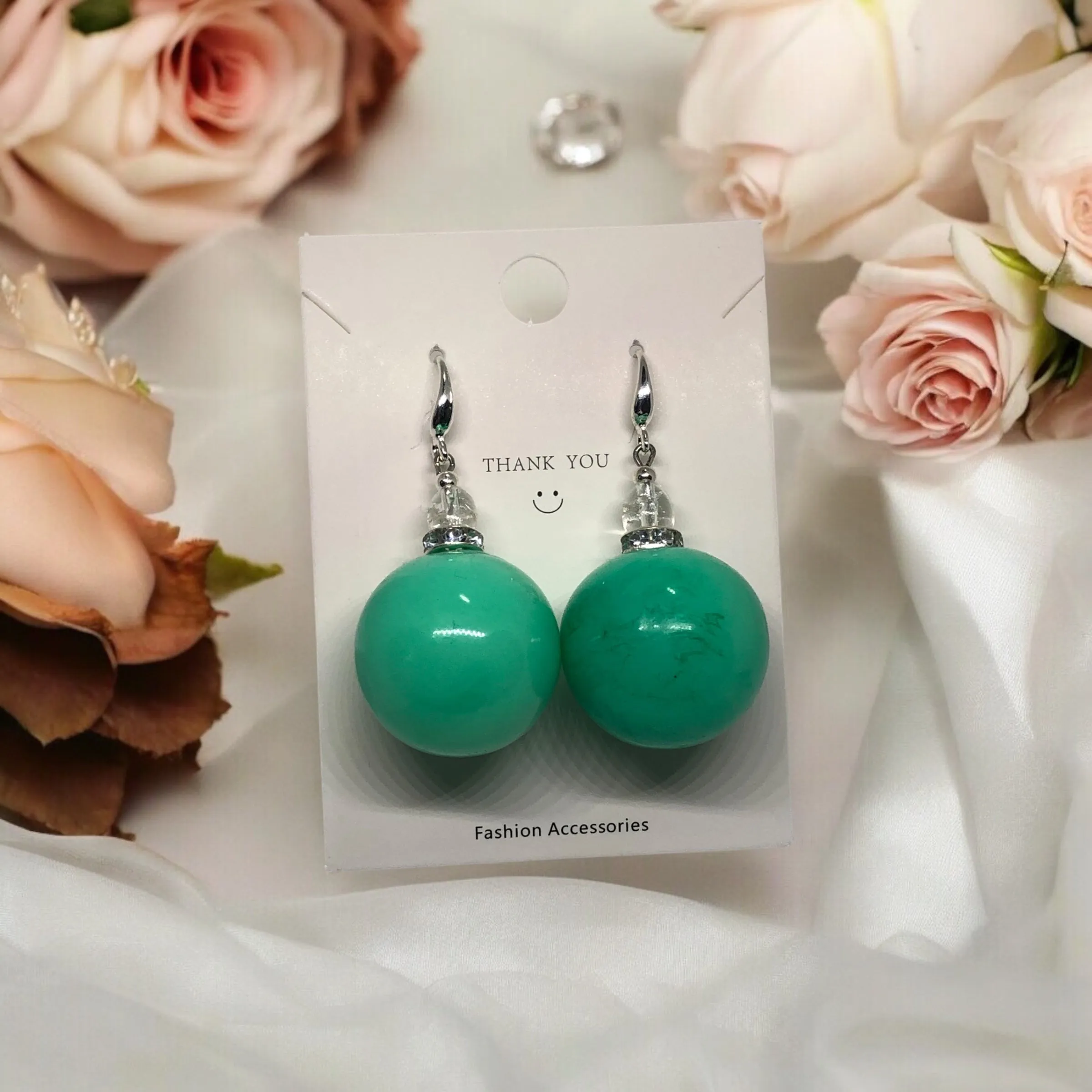 Spherical Serenity Jade Ball Earrings