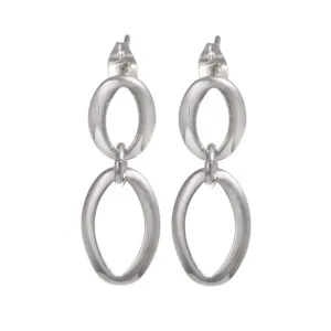 Sterling Silver Oval Links Earring