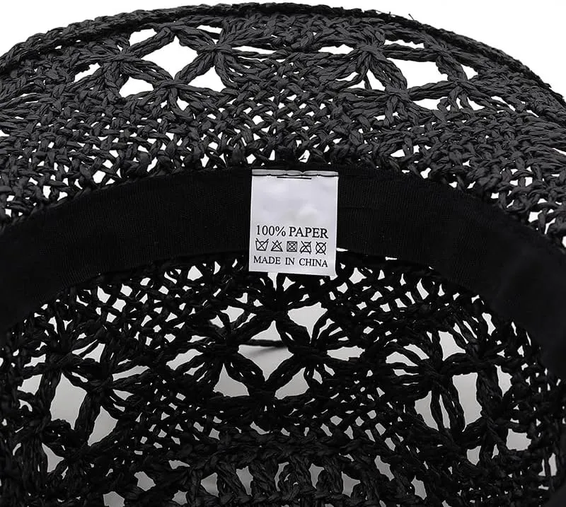 Straw Cowboy Hat Cowgirl Straw Hats Shapeable Wide Brim Staw Beach Sun Hat