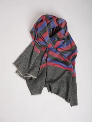 Stripe Contemporary Handwoven Kashmiri Pashmina Shawl