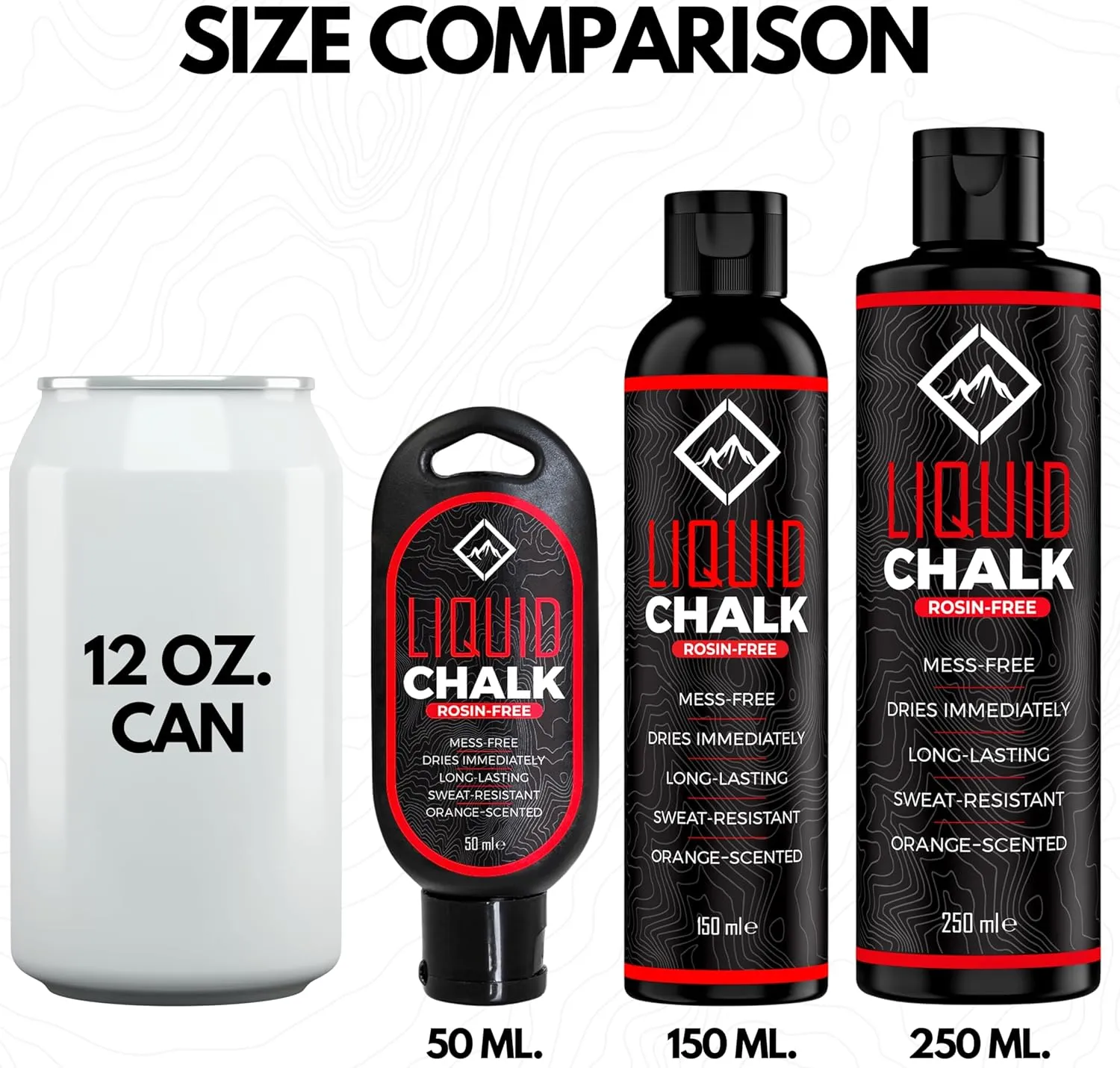 SURVIVOR Liquid Chalk  Gym Chalk for Weightlifting, Rock Climbing, Bouldering, Gymnastics, Pole Grip, & More - Lifting Chalk & Climbing Chalk for Dry Hands