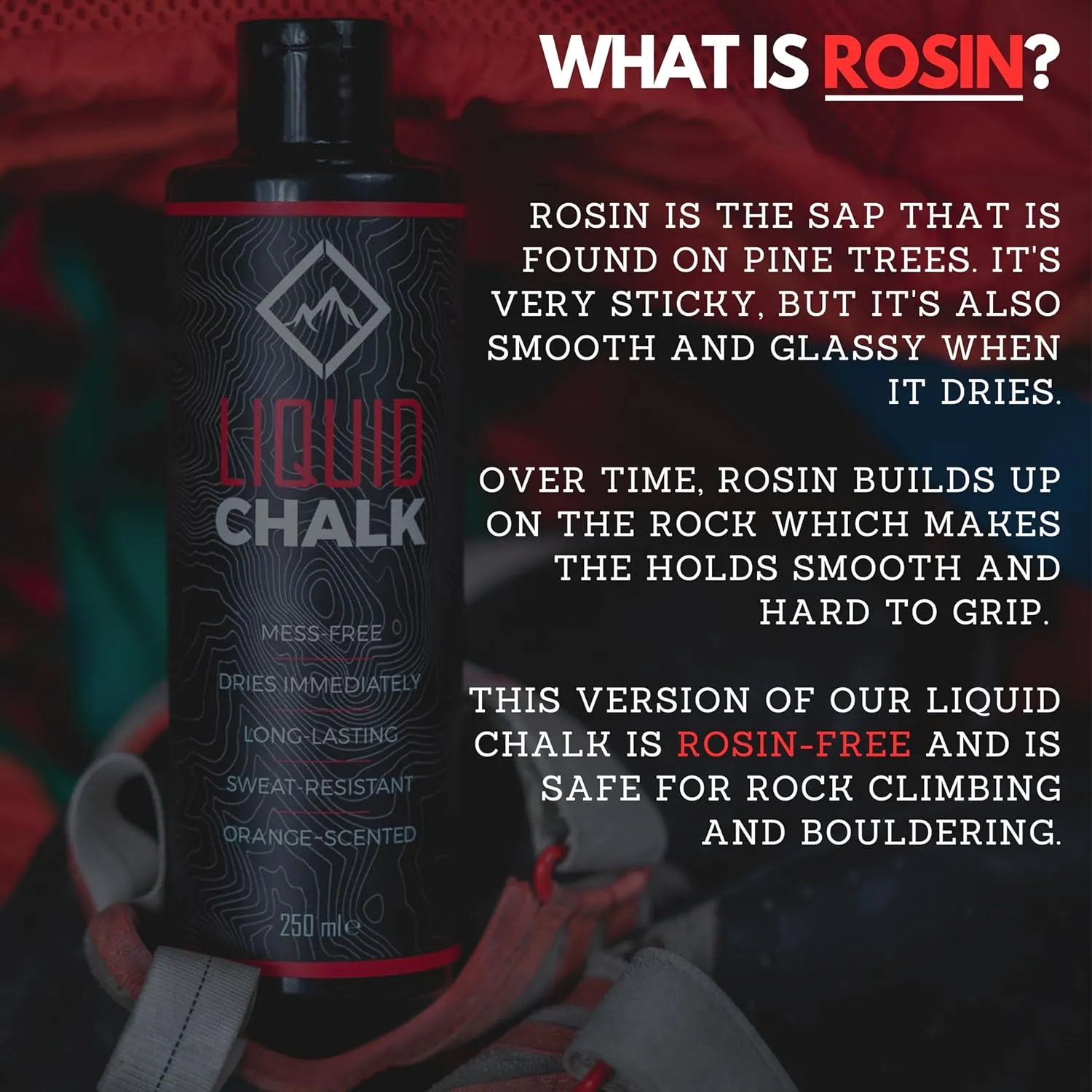 SURVIVOR Liquid Chalk  Gym Chalk for Weightlifting, Rock Climbing, Bouldering, Gymnastics, Pole Grip, & More - Lifting Chalk & Climbing Chalk for Dry Hands