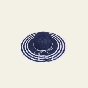 Tropical Striped Brim Summer Hat