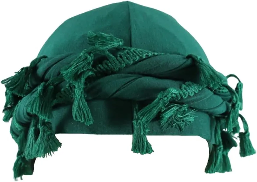 Turban for Men Vintage Twist Head Wraps Satin Lined Halo Turban Head Scarf Lightweight Tassel Beanie Hats