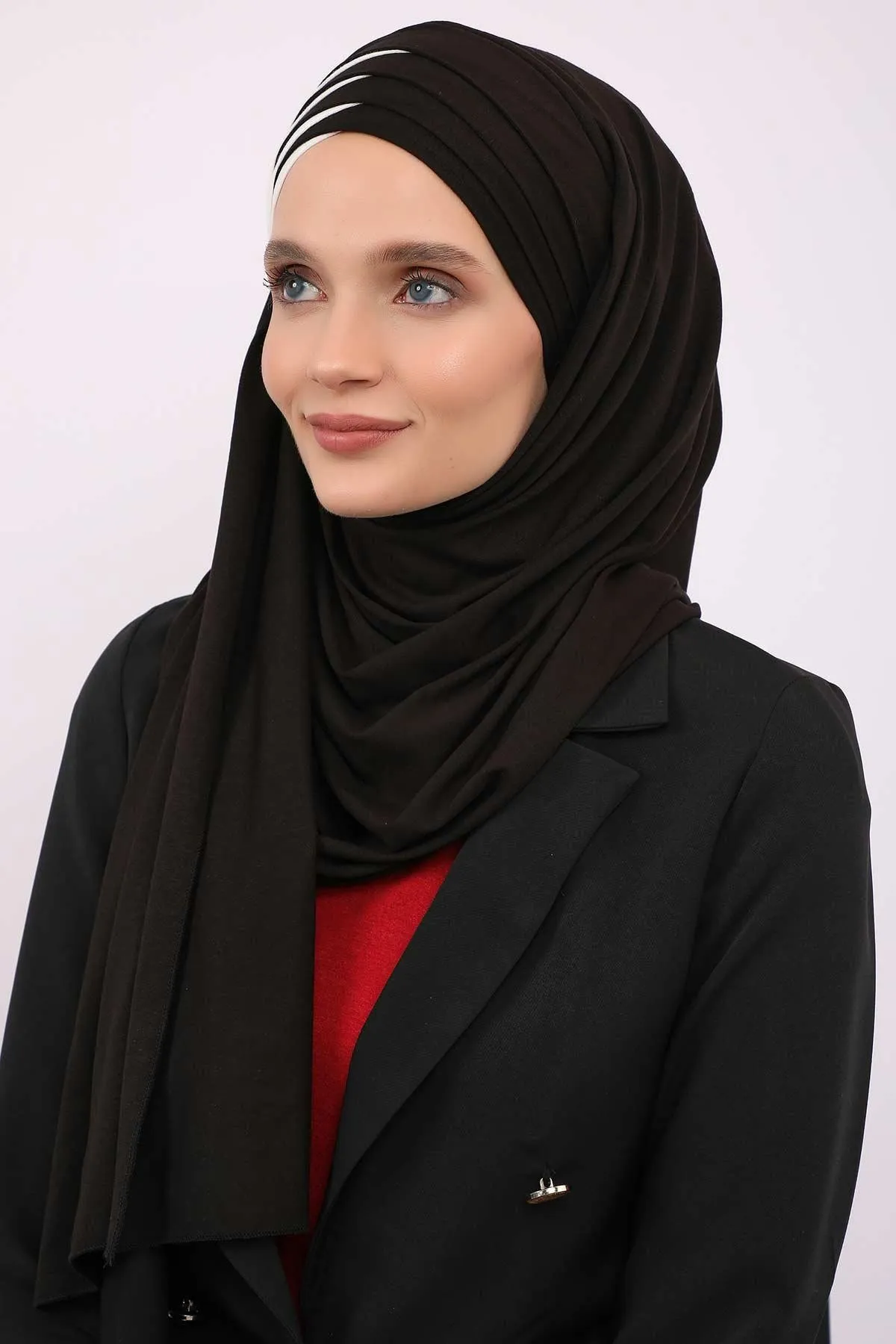 Two Colors Elegant Jersey Shawl for Women  Cotton Wrap Modesty Turban Cap Scarf,CPS-49