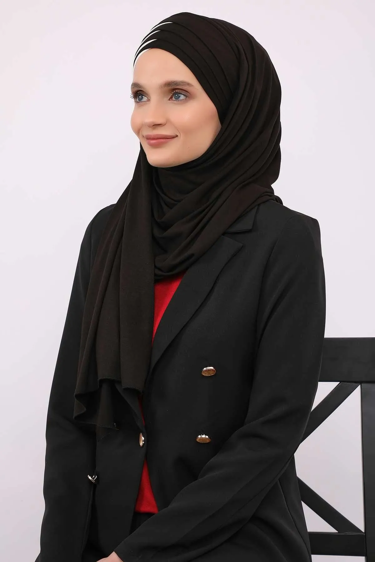 Two Colors Elegant Jersey Shawl for Women  Cotton Wrap Modesty Turban Cap Scarf,CPS-49