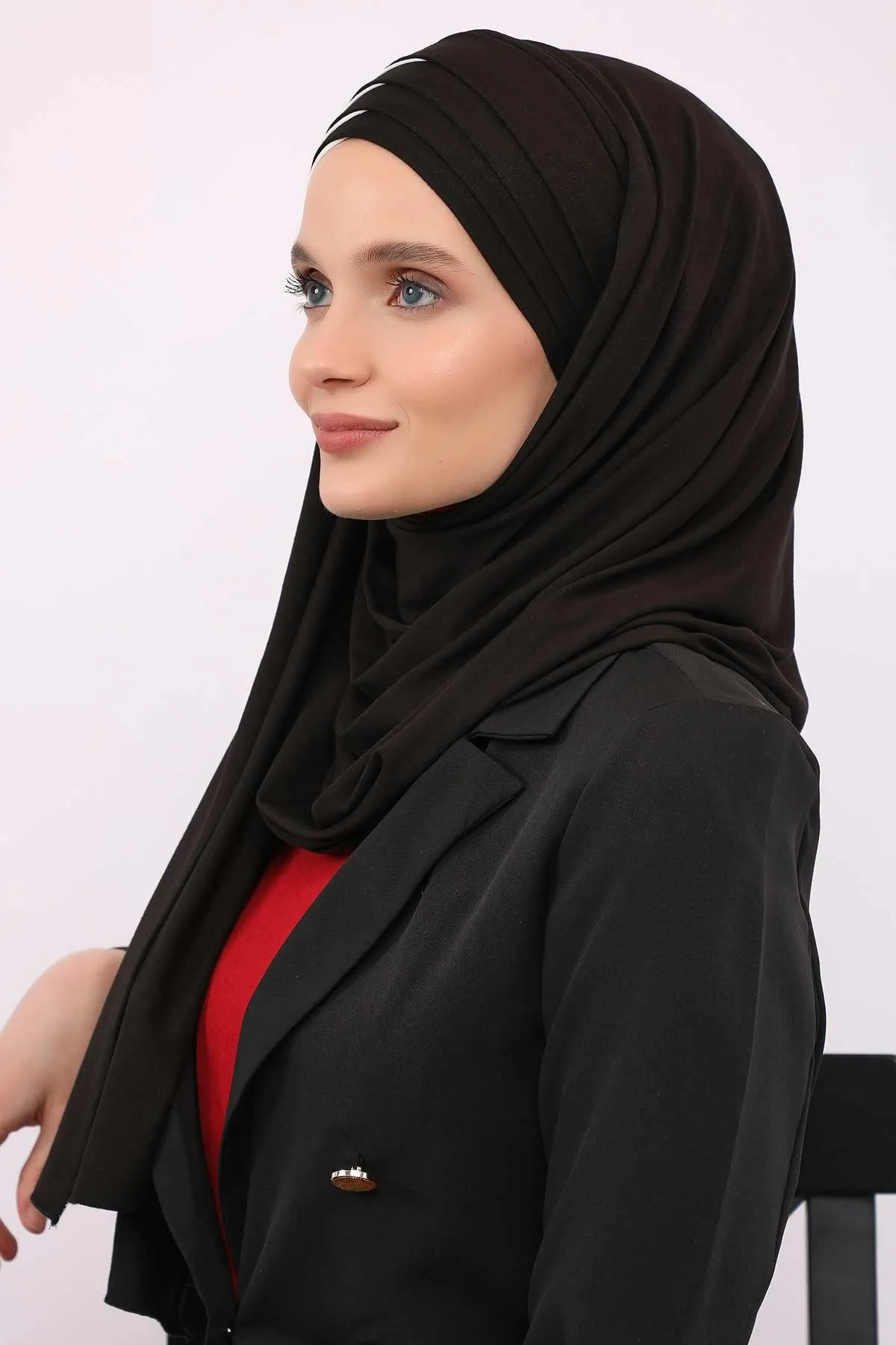 Two Colors Elegant Jersey Shawl for Women  Cotton Wrap Modesty Turban Cap Scarf,CPS-49