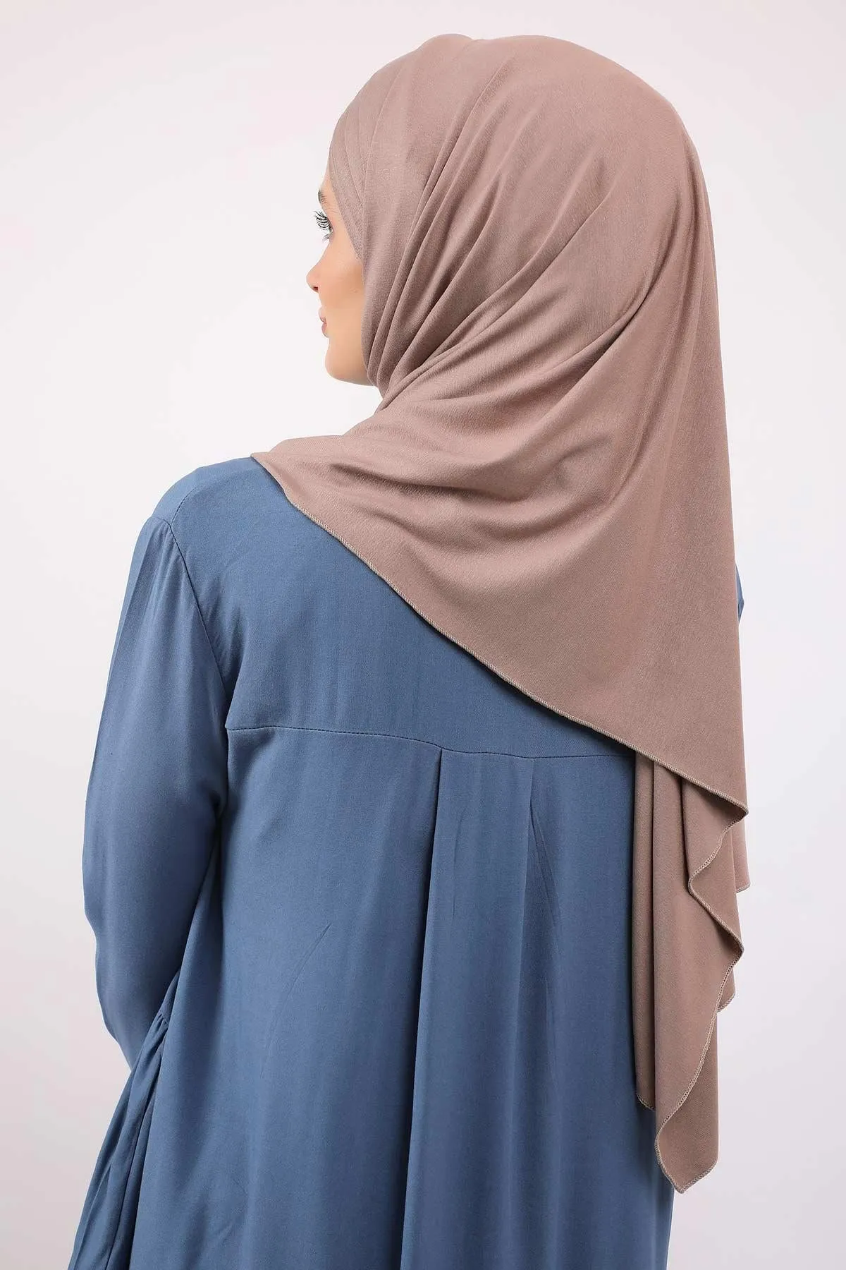 Two Colors Elegant Jersey Shawl for Women  Cotton Wrap Modesty Turban Cap Scarf,CPS-49