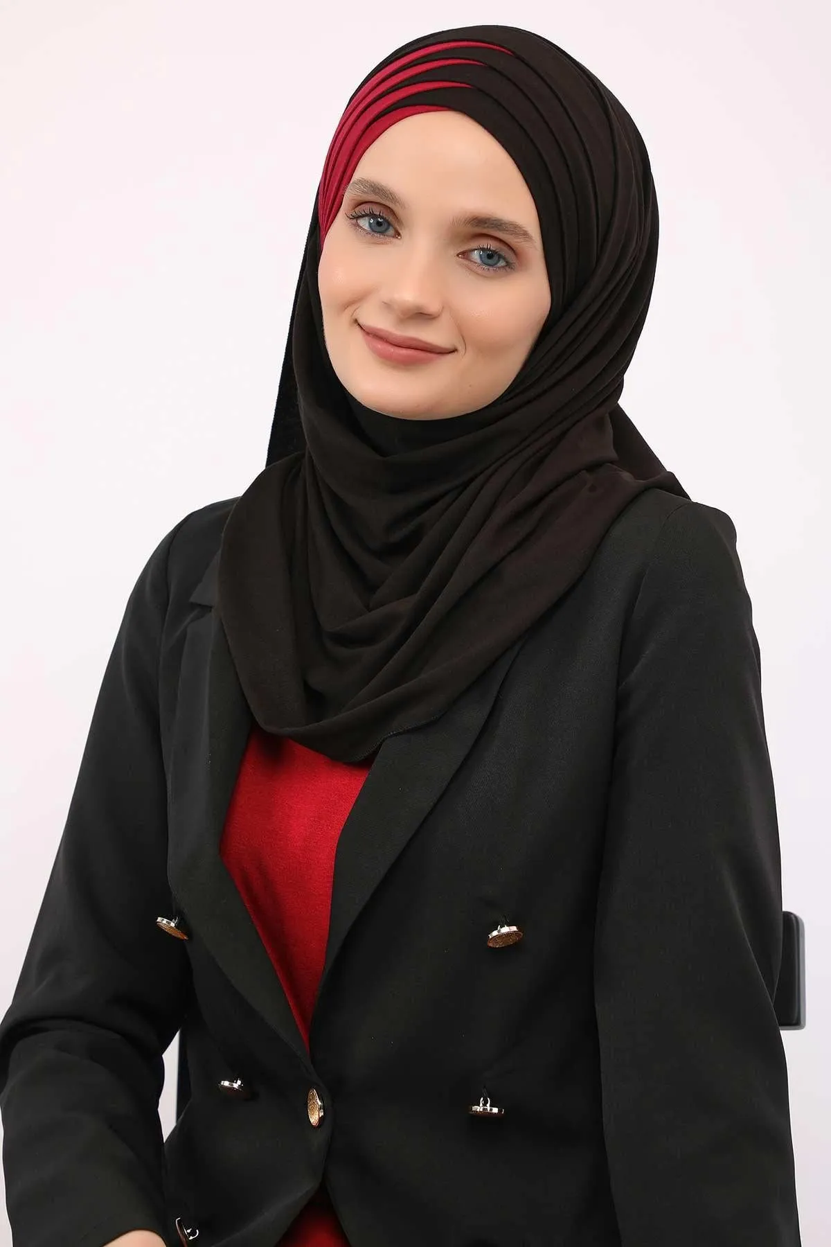 Two Colors Elegant Jersey Shawl for Women  Cotton Wrap Modesty Turban Cap Scarf,CPS-49