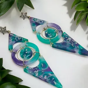 Verde Triangle Earrings