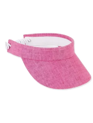 Visor - Pink-Cotton Coil Brim-Women's-HH1569c