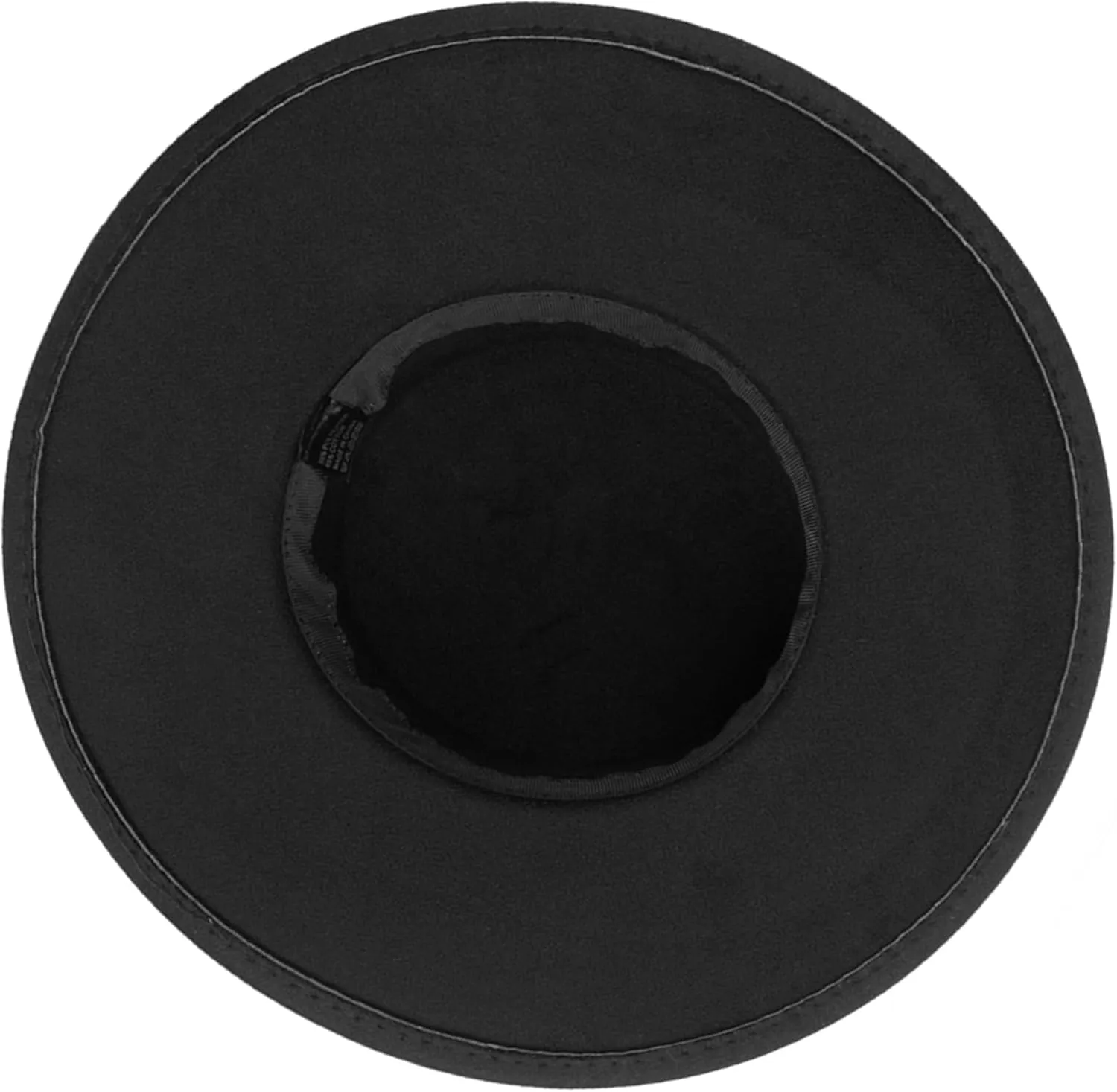 Wide Brim Panama Fedora Hat - Warm Felt Flat Top Pork Pie Cap for Women Men (Size:M/L)