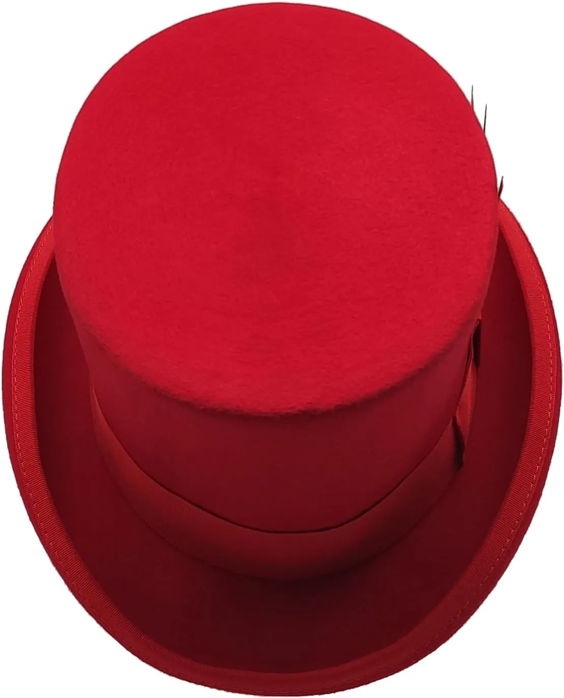 Willheoy Wool Top Hat for Men Satin Lined Topper Hat Black Mens Tall Tophat Christmas Costume Cap