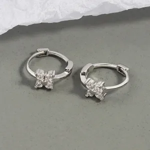 Women Minimalist Butterfly Diamond Stud Earrings