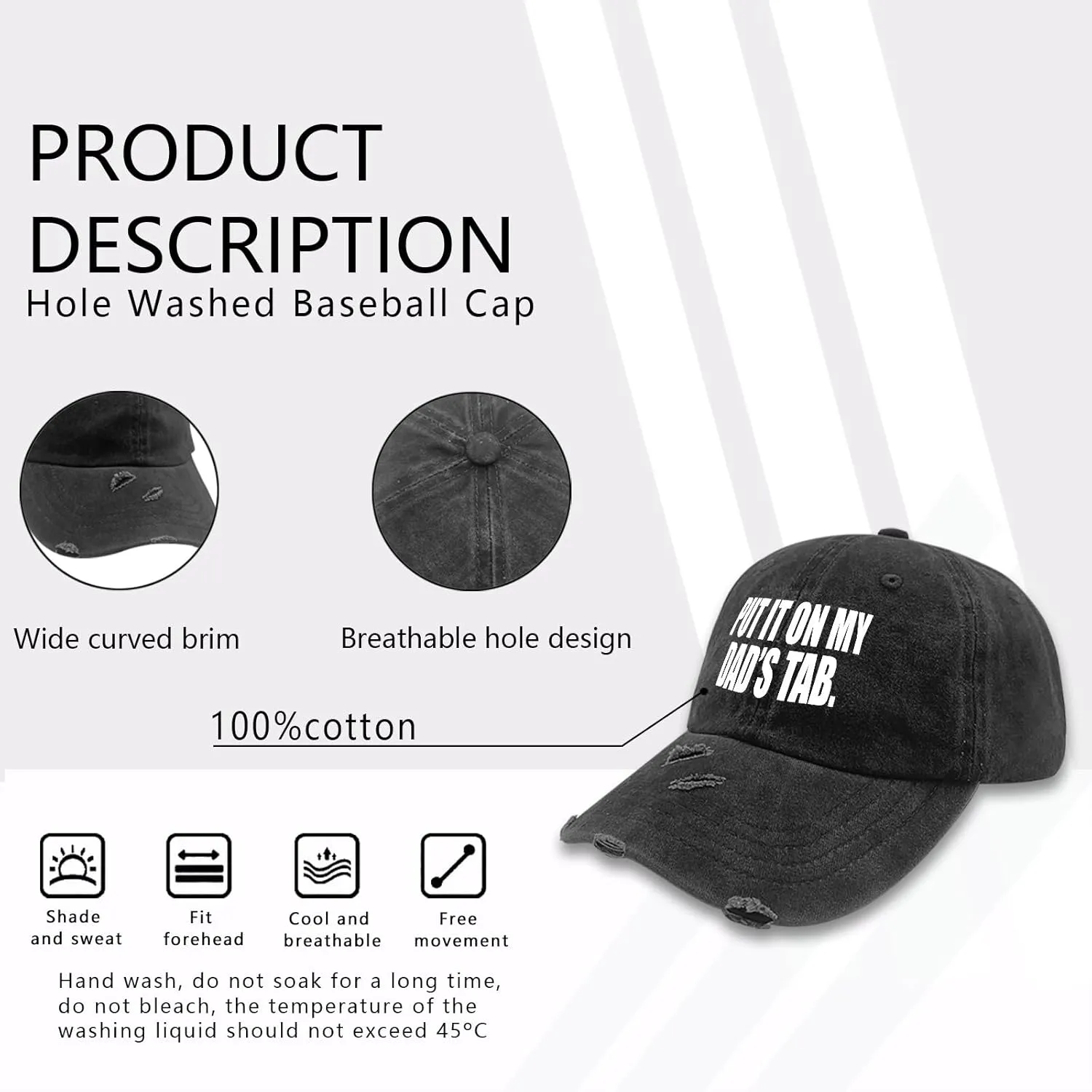 You Look Like I Need A Beer Hats for Women Washed Distressed Baseball Caps Stylish Washed Hiking Hat