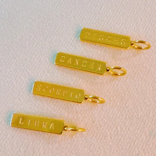 Zodiac Bar Clip-On Charms - Seamless